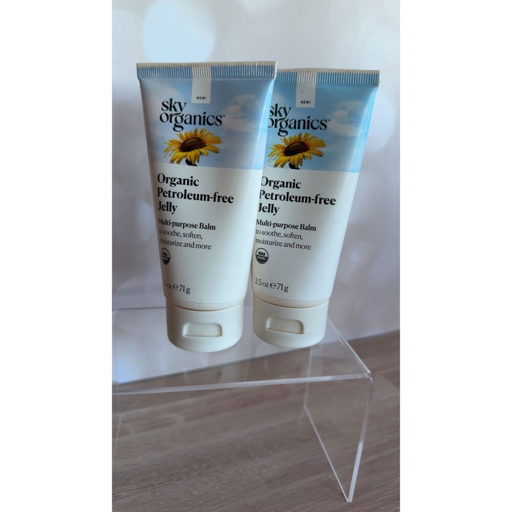 Sky Organics |  Organic Petroleum-Free Jelly Balm (2 pack)
